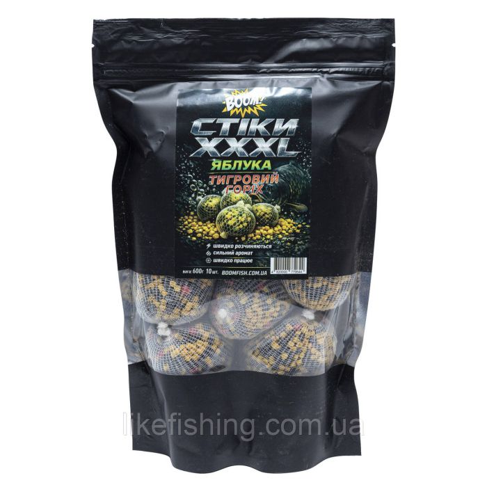 PVA Стики XXL – ЯБЛОКИ (10шт) – Тигровый Орех Boom Carp