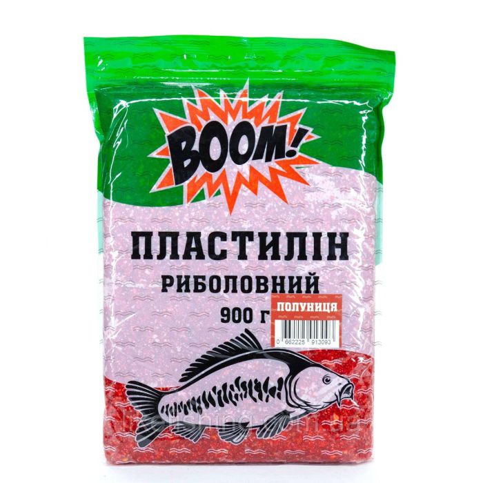 Рыболовный пластилин 900г – Клубника BOOM