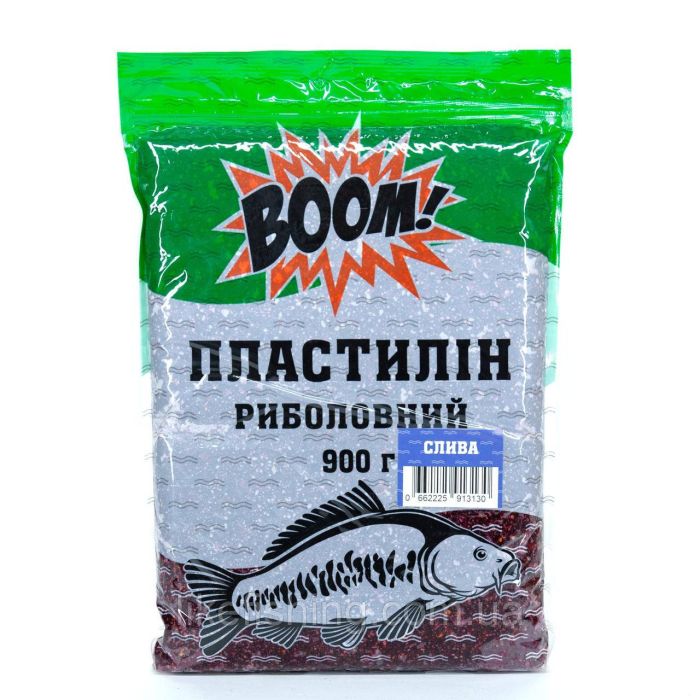 Рыболовный пластилин 900г – Слива BOOM