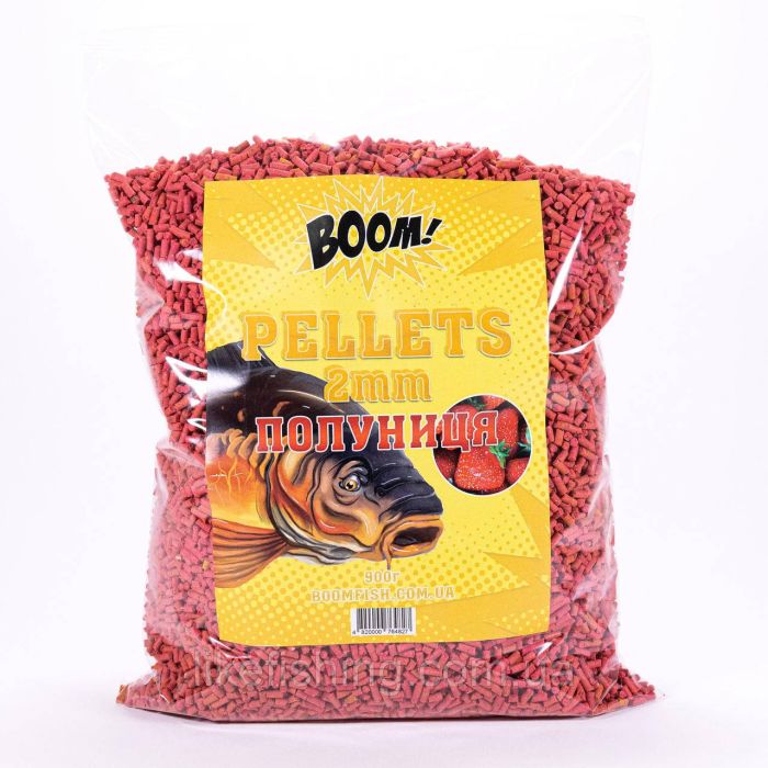 Пеллетс 2мм Клубника 900г BOOM
