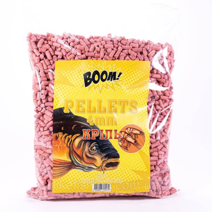 Пеллетс 4мм Криль 900г BOOM