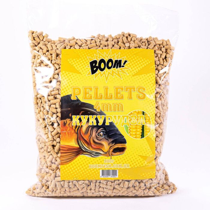 Пеллетс 4мм Кукуруза 900г BOOM