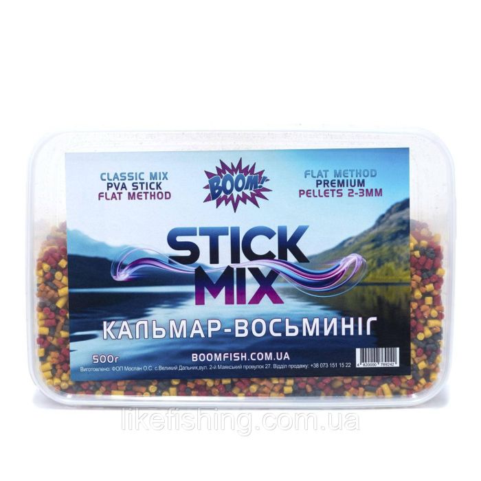 Stick Mix 500г – Кальмар Осьминог BOOM