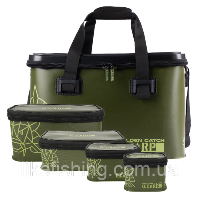 Сумка с кейсами GC G.Carp Waterproof Tackle Bag L Set