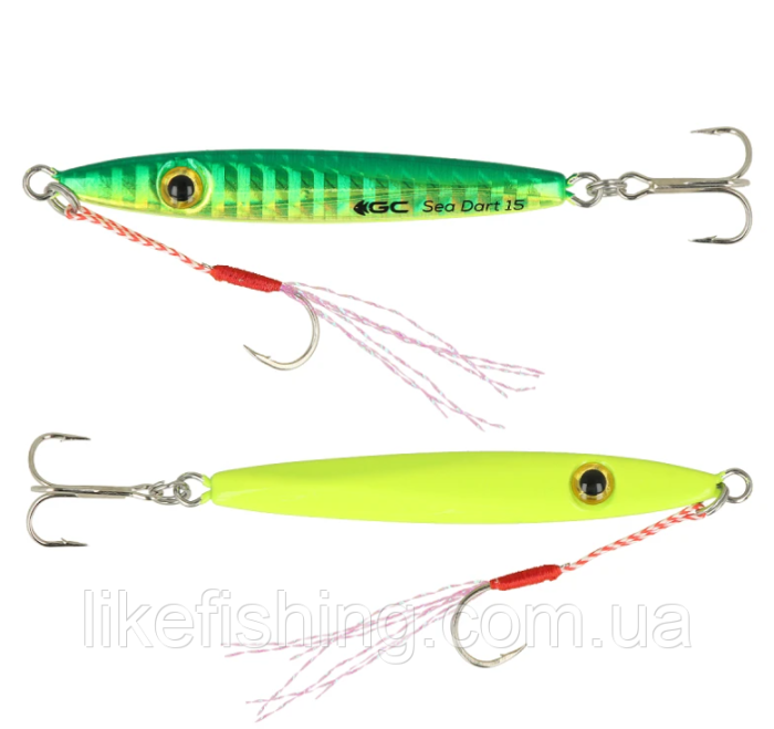 Пилькер GC Sea Dart 15г 212 Glow