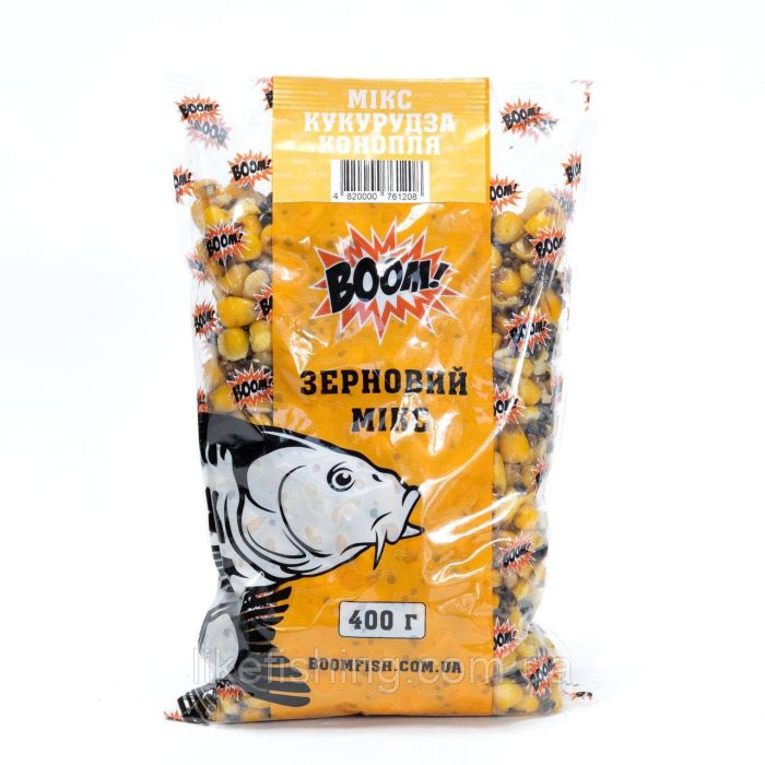 Зерновой Микс Кукуруза – Конопля 400г BOOM