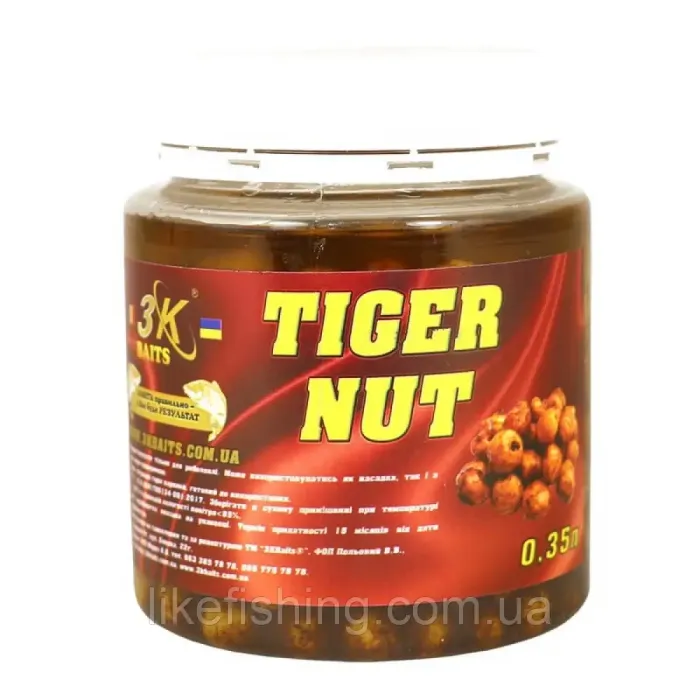 Тигровый орех натуральный 350г банка 3K Baits