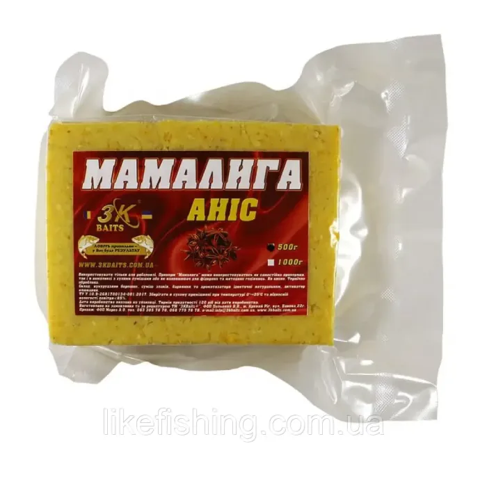 Мамалыга универсальная Анис 500г 3K Baits