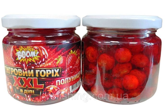 Насадка Тигровый орех XXL Клубника 200мл BOOM