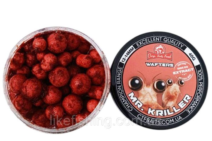 Бойл Wafters 12+14мм MR. KRILLER в экстракте Robin Red Carp Tasty Food