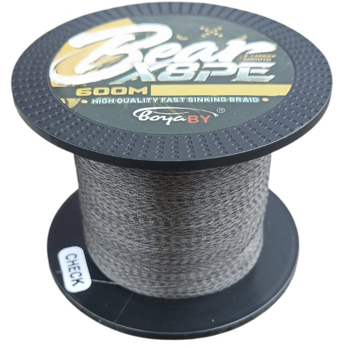 Шнур рыболовный 0.18 мм 600 м 19.6 кг X8 PE Bear Boya By