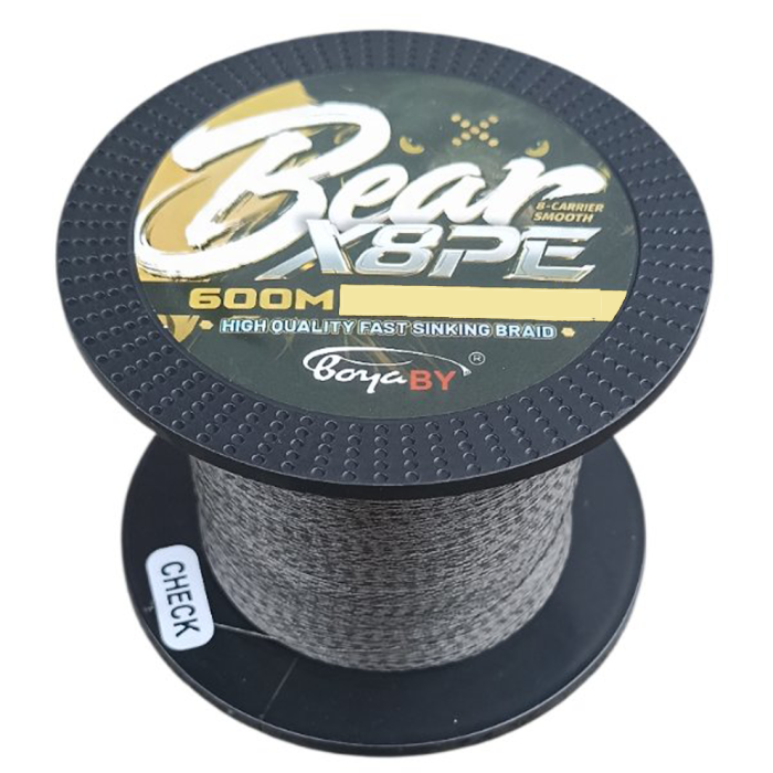 Шнур рыболовный 0.18 мм 600 м 19.6 кг X8 PE Bear Boya By
