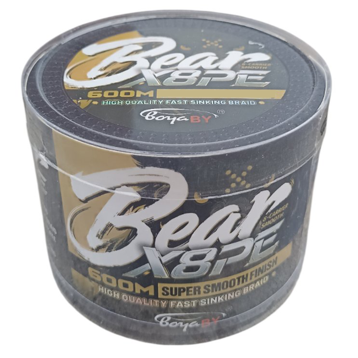Шнур рыболовный 0.25 мм 600 м 26.2 кг X8 PE Bear Boya By