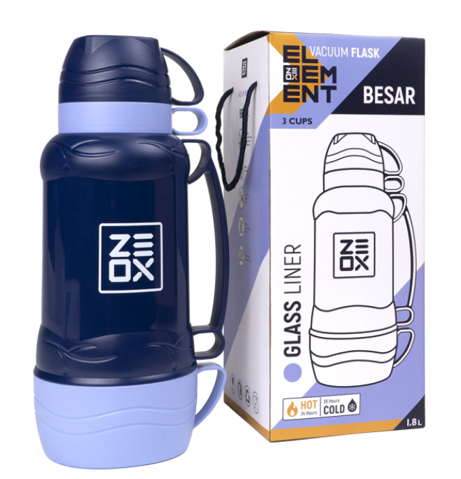 Термос Zeox Besar 1.8 л 3 чашки