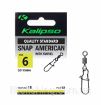 Застежка Kalipso Snap American with swivel-201106BN №6(10)