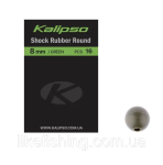 Бусинка Kalipso Shock rubber round 8mm (16шт) green