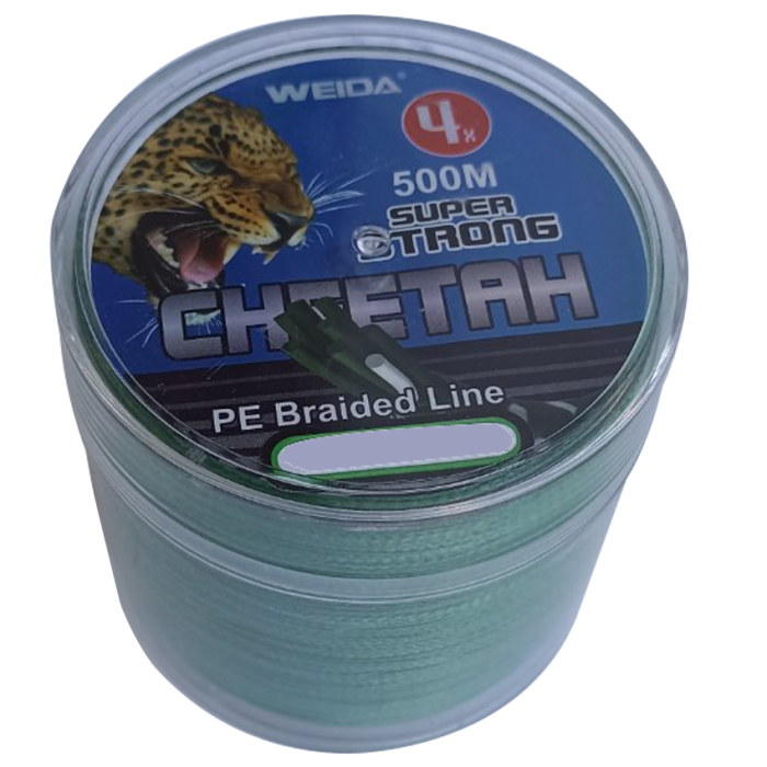 Шнур 0.40 мм 500 м 40.1 кг PE X4 Cheetah Weida Green