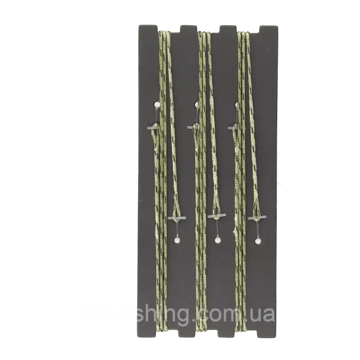 Оснастка карповая GC G.Carp Double Looped Leadcore 75см 50lb 3шт Caмo Green
