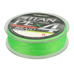 Шнур 0.18 мм 13.2 кг 100 м Kalipso Titan PE X4 Fluo Green