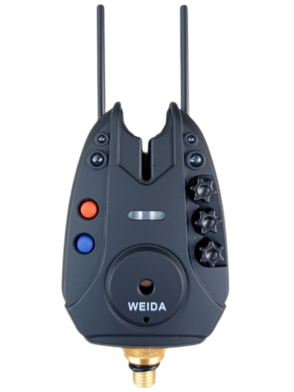 Набір сигналізаторів клювання 4+1 Weida FA312-4 Антизлодій, 6 кольорів, бічні фіксатори