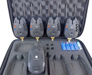 Набір сигналізаторів клювання 4+1 Weida FA312-4 Антизлодій, 6 кольорів, бічні фіксатори