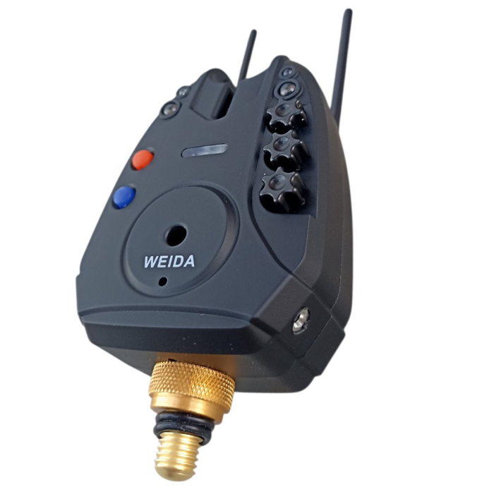 Набір сигналізаторів клювання 4+1 Weida FA312-4 Антизлодій, 6 кольорів, бічні фіксатори