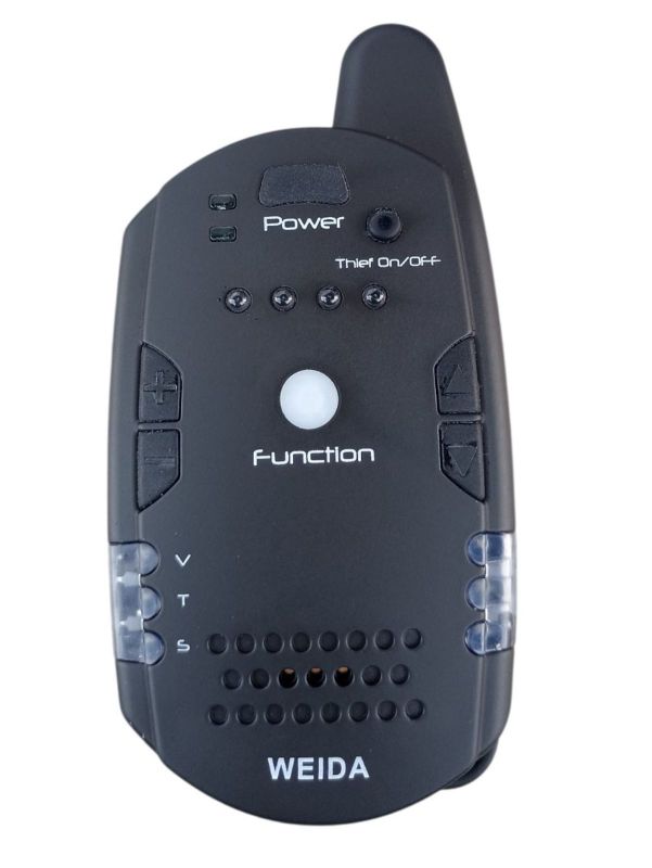 Набір сигналізаторів клювання 4+1 Weida FA312-4 Антизлодій, 6 кольорів, бічні фіксатори