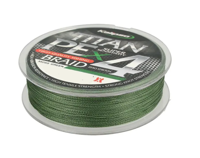 Шнур 0.12 мм 7.5 кг 150 м Kalipso Titan PE x 4 Green