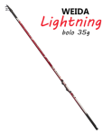 Вудка 6 м до 35 г Lightning Weida Bolo з кільцями