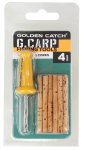 Сверло с пробковыми палочками GC G.Carp Bait Drill & Corks 4мм