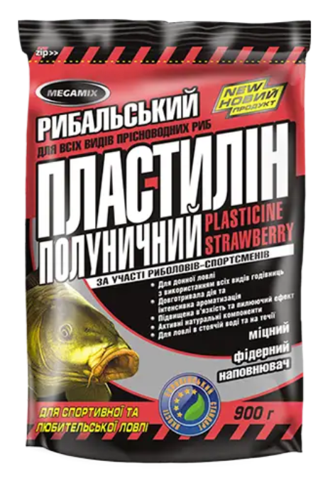 Рибальський пластилін полуничний Megamix 900 г